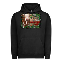 Pigment Black all i want for christmas is a cow cowhide Urban Hoodie - RanaPortraitStore
