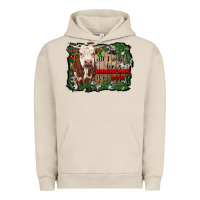 Pigment French Oak all i want for christmas is a cow cowhide Urban Hoodie - RanaPortraitStore
