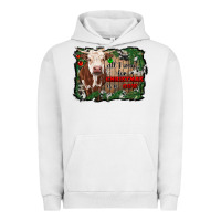 Pigment Lunar Rock all i want for christmas is a cow cowhide Urban Hoodie - RanaPortraitStore