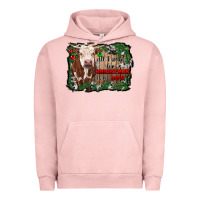 Pigment Salmon all i want for christmas is a cow cowhide Urban Hoodie - RanaPortraitStore