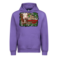 Tulip all i want for christmas is a cow cowhide Urban Hoodie - RanaPortraitStore