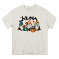 Cream Fall Vibes Gnomes Heavy Core Tee - RanaPortraitStore