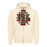 Sandshell aztec rodeo christmas Zipper Hoodie - AdoDesignShop