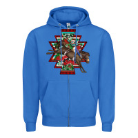 True Royal aztec rodeo christmas Zipper Hoodie - AdoDesignShop