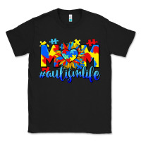 Black Mom Autism life Classic Tee - CowGirlArtShop