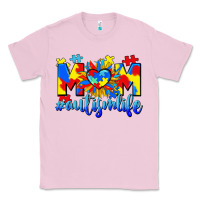 Bubblegum Pink Mom Autism life Classic Tee - CowGirlArtShop