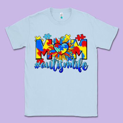 Mom Autism Life Classic Tee Designed By Cowgirlartshop
