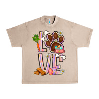 French Oak Tie dye easter love dog paw Urban Heavy Tee - BundleAndBundleShop