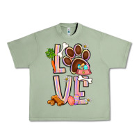 Oil Green Tie dye easter love dog paw Urban Heavy Tee - BundleAndBundleShop