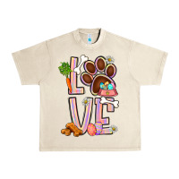 Sandshell Tie dye easter love dog paw Urban Heavy Tee - BundleAndBundleShop