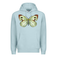 Blue Mist Cabbage Butterfly Premium Hoodie - LillyAllenDesigns