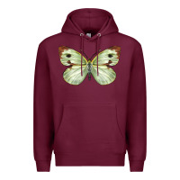 Burgundy Cabbage Butterfly Premium Hoodie - LillyAllenDesigns