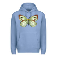 Colony Blue Cabbage Butterfly Premium Hoodie - LillyAllenDesigns