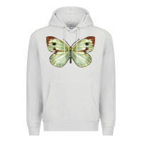 Dove Grey Cabbage Butterfly Premium Hoodie - LillyAllenDesigns