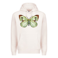 Pale Pink Cabbage Butterfly Premium Hoodie - LillyAllenDesigns