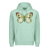 Seafoam Cabbage Butterfly Premium Hoodie - LillyAllenDesigns