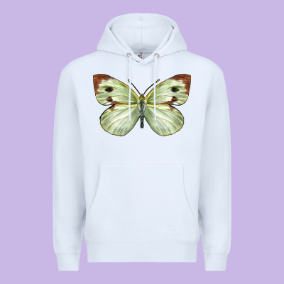 Cabbage Butterfly Premium Hoodie Designed By Lillyallendesigns