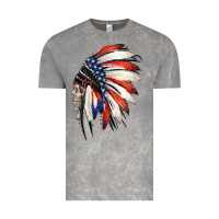 Cloud Rock 4th of July Indian Headdress Gypsy Spirit Skull Vintage Tee - Jasminsmagicworld
