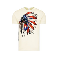 Vintage Arctic 4th of July Indian Headdress Gypsy Spirit Skull Vintage Tee - Jasminsmagicworld