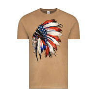 Vintage Camel 4th of July Indian Headdress Gypsy Spirit Skull Vintage Tee - Jasminsmagicworld