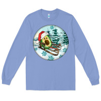 Colony Blue Slide Avocado Long Sleeve Tee - FaDigitalArtStudio