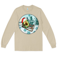 Mushroom Slide Avocado Long Sleeve Tee - FaDigitalArtStudio