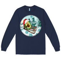 Navy Slide Avocado Long Sleeve Tee - FaDigitalArtStudio
