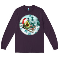 Plum Slide Avocado Long Sleeve Tee - FaDigitalArtStudio