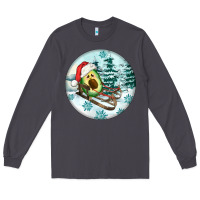 Smoke Slide Avocado Long Sleeve Tee - FaDigitalArtStudio