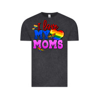 Vintage Black I love my moms Vintage Tee - FaDigitalArtStudio