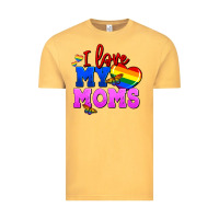 Vintage Mustard I love my moms Vintage Tee - FaDigitalArtStudio