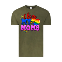 Vintage Olive I love my moms Vintage Tee - FaDigitalArtStudio