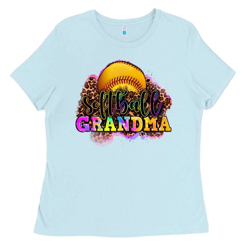 Softball Grandma Ladies Tee by OliviaCreatesArt | Teevron