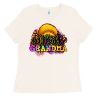 Bone softball grandma Ladies Tee - OliviaCreatesArt