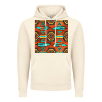 Vintage Artic native american aztec seamless pattern 2 Vintage Hoodie - BundleAndBundleShop