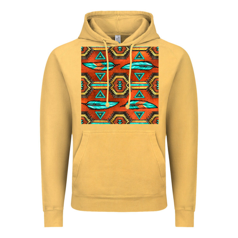 Native American Aztec Seamless Pattern 2 Vintage Hoodie by BundleAndBundleShop | Teevron