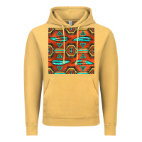 Vintage Mustard native american aztec seamless pattern 2 Vintage Hoodie - BundleAndBundleShop