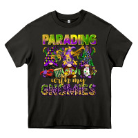 Asphalt parading with my gnomies mardi gras Heavy Core Tee - CowGirlArtShop
