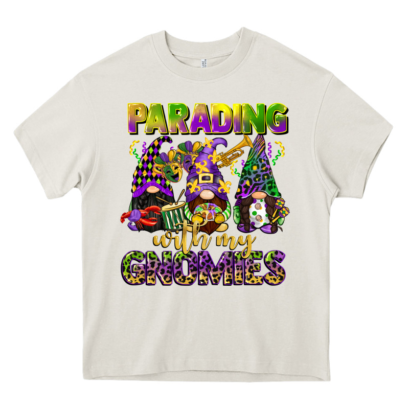 Parading With My Gnomies Mardi Gras Heavy Core Tee by CowGirlArtShop | Teevron
