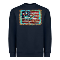Navy flag cactus horseshoe Heavyweight Sweatshirt - AdoDesignShop