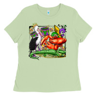 Matcha mardi gras pelican crawfish crocodile Ladies Tee - OliviaCreatesArt
