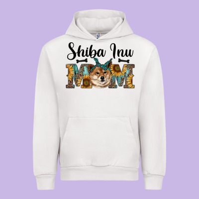 Western Shiba Inu Mom Urban Hoodie Designed By Ranaportraitstore