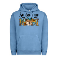 Pigment Pebble Blue western shiba inu mom Urban Hoodie - RanaPortraitStore