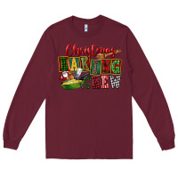 Burgundy Christmas baking crew Long Sleeve Tee - FaDigitalArtStudio