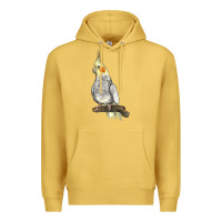 Antique Gold Cocktail Parrot Premium Hoodie - LillyAllenDesigns