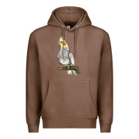 Chestnut Cocktail Parrot Premium Hoodie - LillyAllenDesigns
