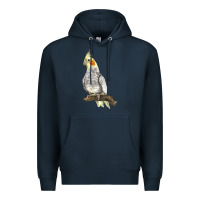 Navy Cocktail Parrot Premium Hoodie - LillyAllenDesigns