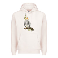 Pale Pink Cocktail Parrot Premium Hoodie - LillyAllenDesigns