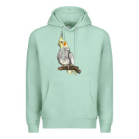 Seafoam Cocktail Parrot Premium Hoodie - LillyAllenDesigns