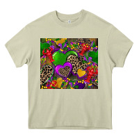 Mossy mardi gras hearts Heavy Core Tee - CowGirlArtShop